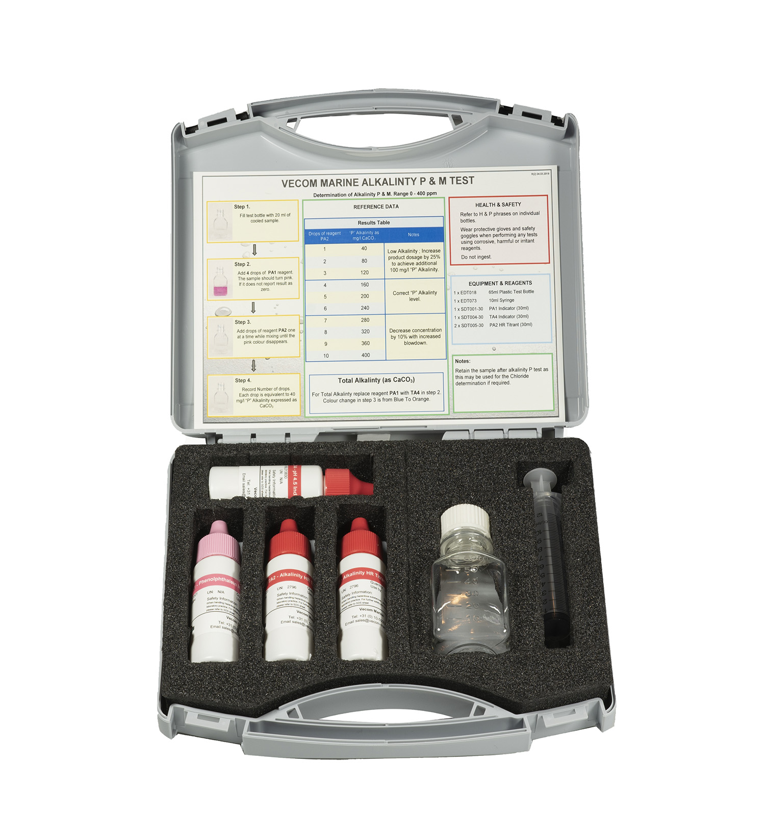 Test Kit Alkalinity P & M Marine